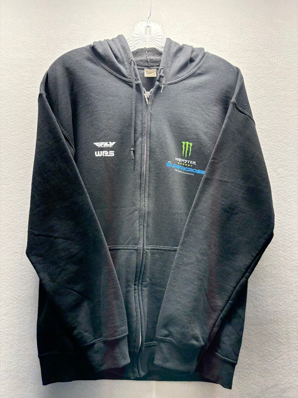Monster Energy Supercross Hoodie – Fly Racing WPS – Gildan Heavy Blend – Size M